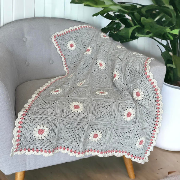 Springtime crochet blanket