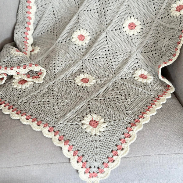 Springtime crochet blanket