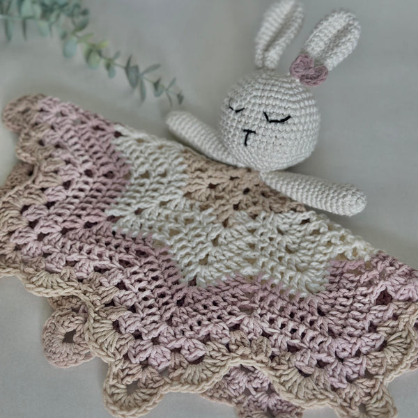 Crochet snuggle blanket- Bunny