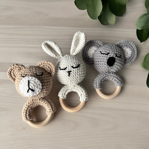 Crochet teether toy