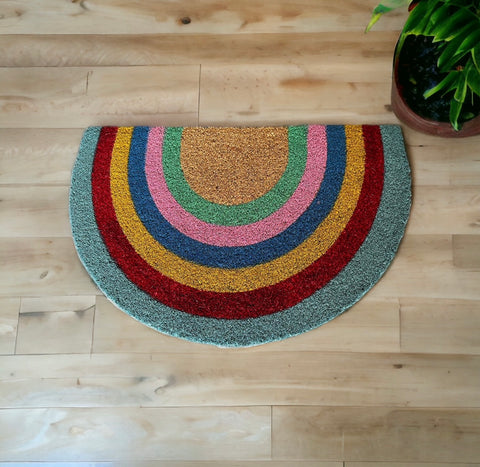 Rainbow door mat unpersonalised