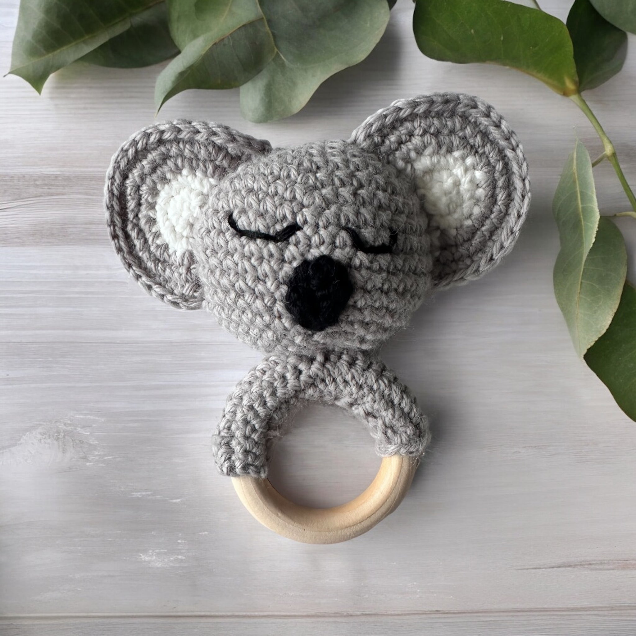 Crochet teether toy