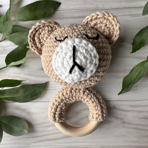 Crochet teether toy