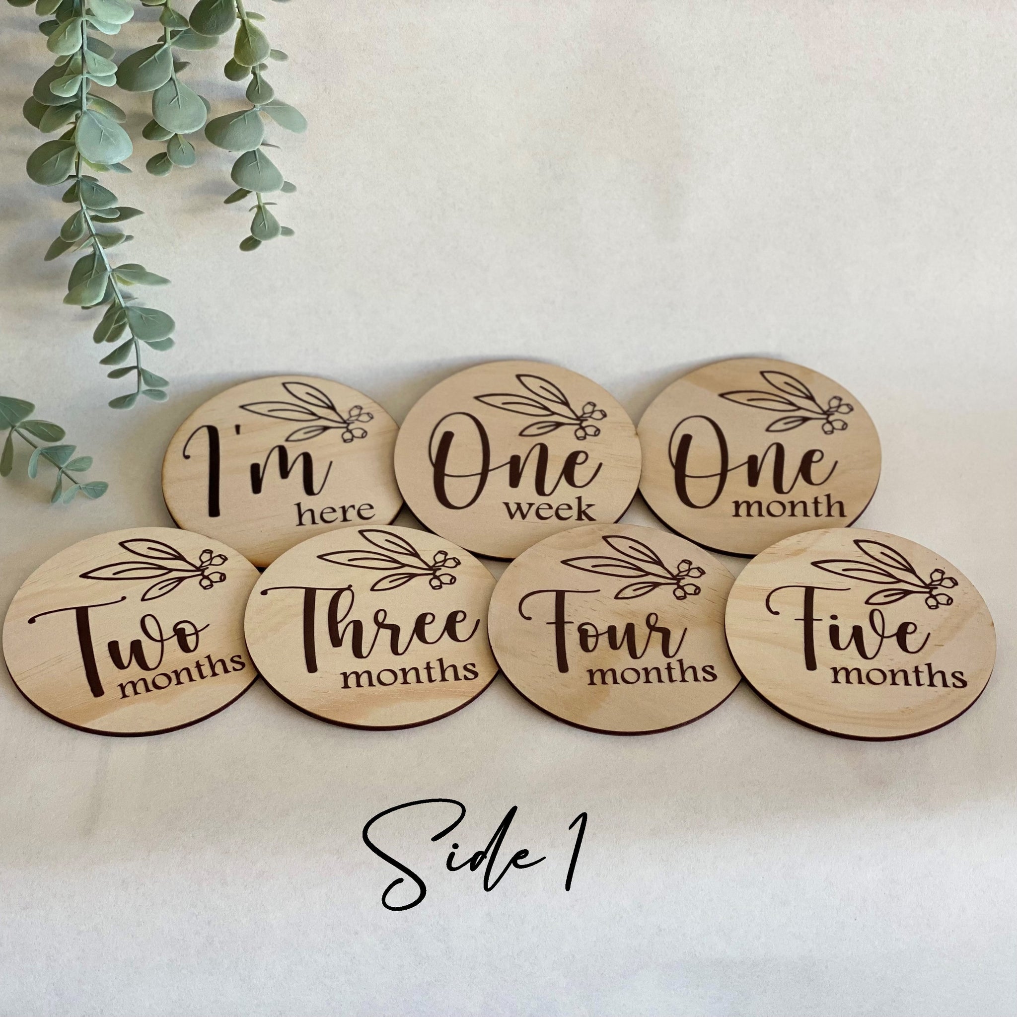 Age milestone disk set- Round