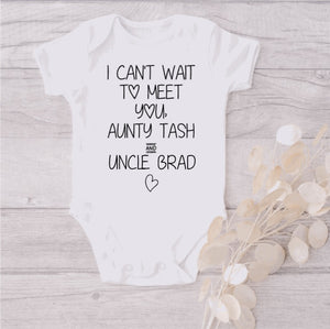 Personalised pregnancy announcement onesie (I can't wait)