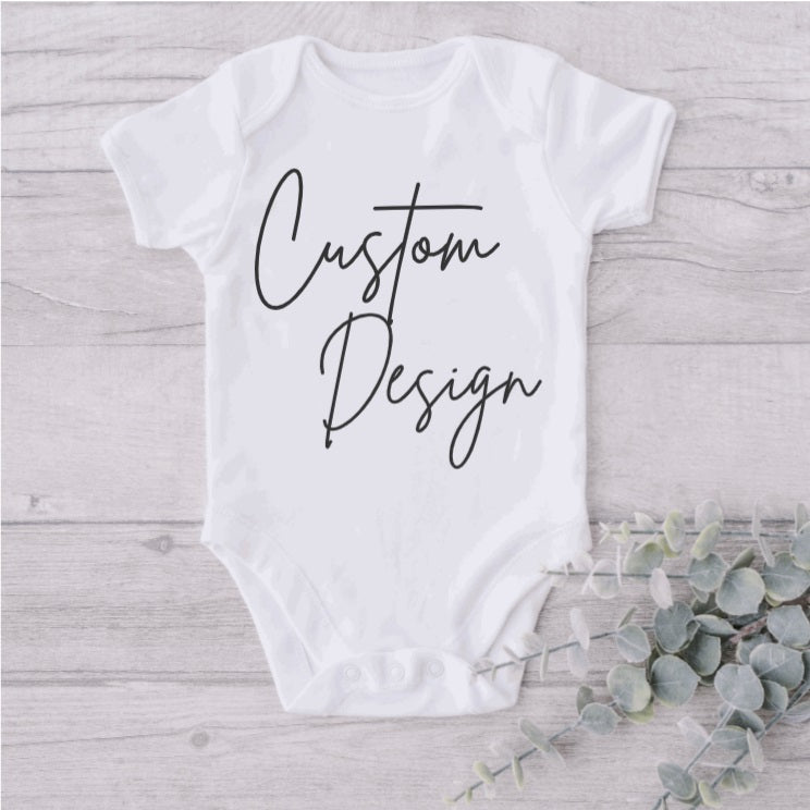 Custom Baby Onesie- White