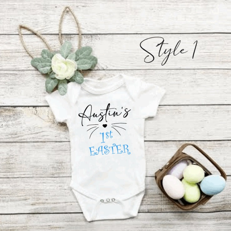 Personalised first Easter onesie