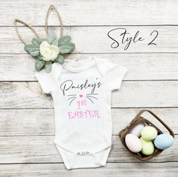 Personalised first Easter onesie