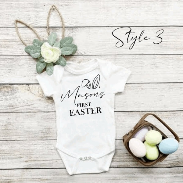 Personalised first Easter onesie