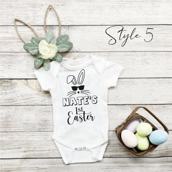 Personalised first Easter onesie