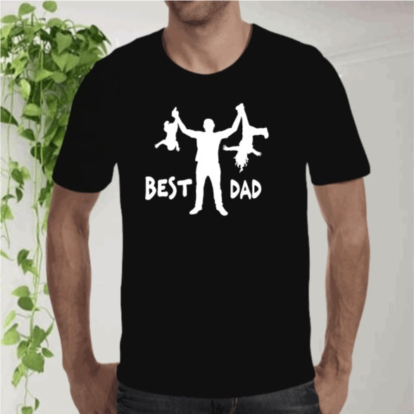 Best Dad Holding Kids Shirt