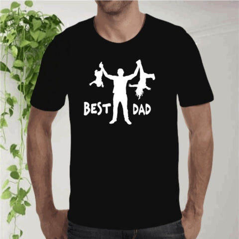 Best Dad Holding Kids Shirt