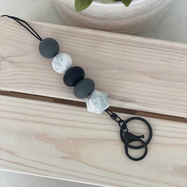 Lanyard- Black Marble