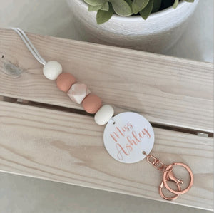 Lanyard- White Peach