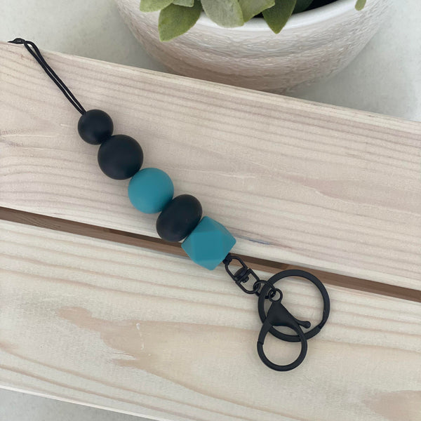 Lanyard- Black Teal