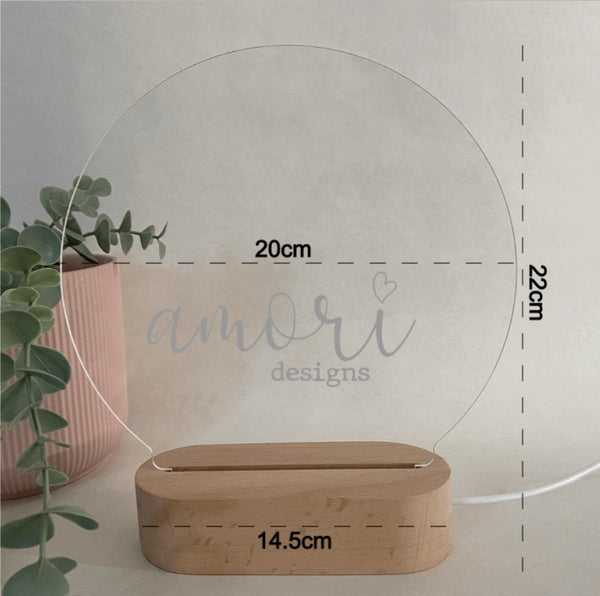 Night Light- Including base- Blank