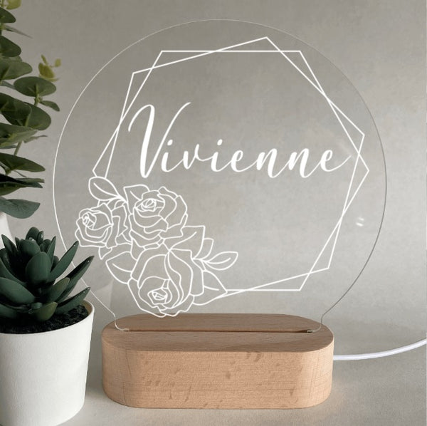 Night Light- Flower frame