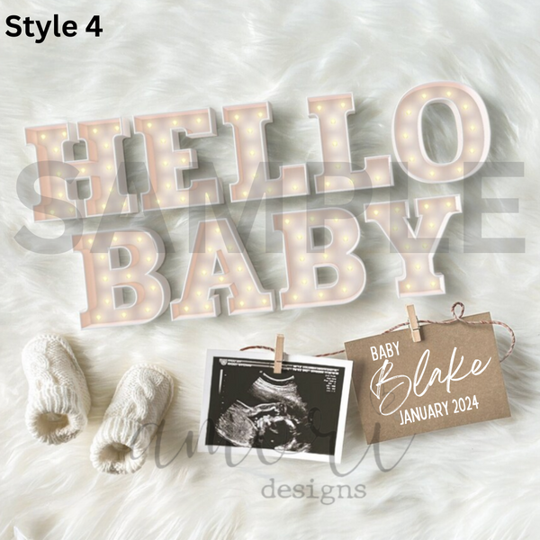 Digital File- Pregnancy announcement