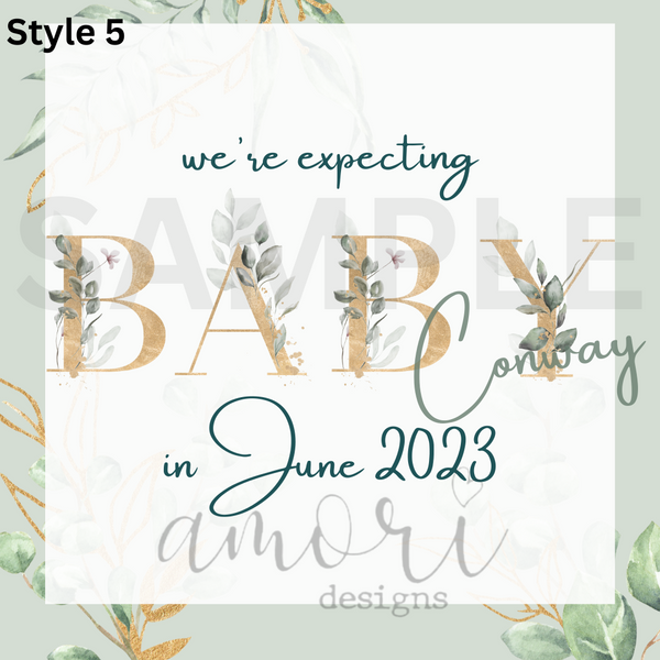 Digital File- Pregnancy announcement