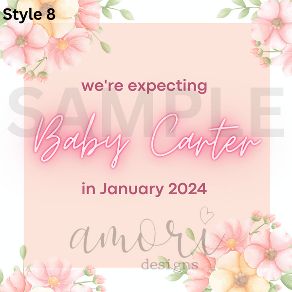 Digital File- Pregnancy announcement