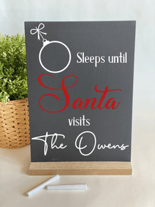 Santa Countdown Blackboard