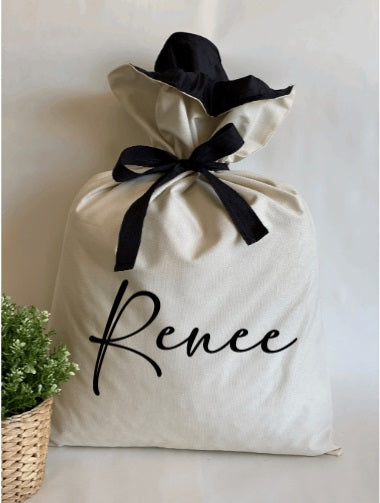 Santa Sack- Coloured Ribbon Tie
