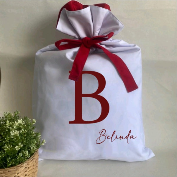 Santa Sack- Coloured Ribbon Tie