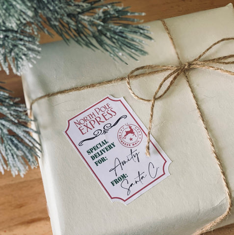 Santa Gift Stickers