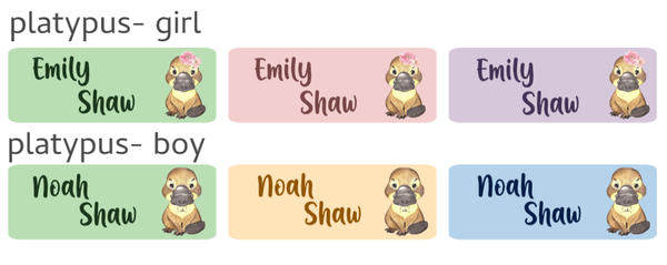 Name Labels- Australian Baby Animals