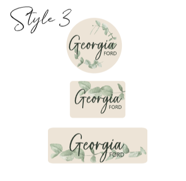Name Labels- Botanical