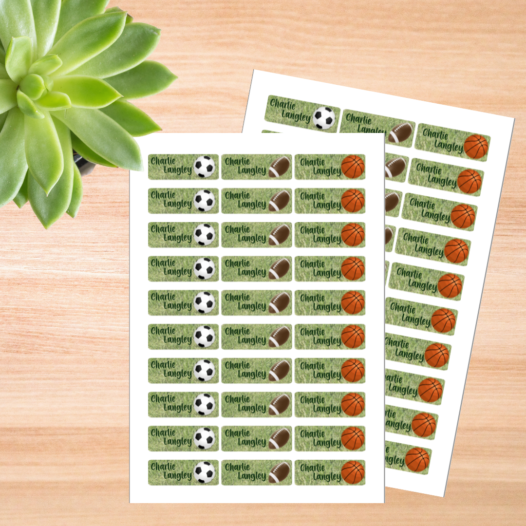 Name Labels- Sports