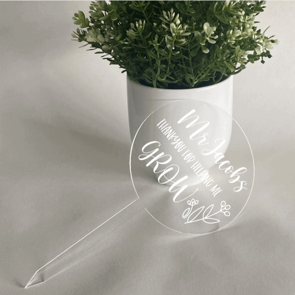 Personalised Plant Stake Large