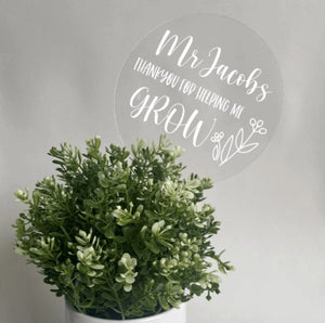 Personalised Plant Stake Large