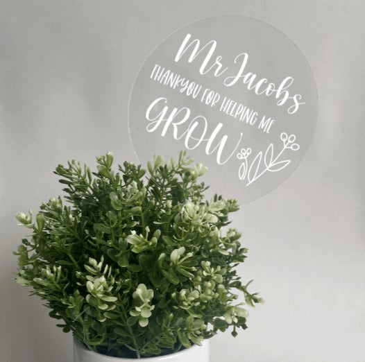 Personalised Plant Stake Large