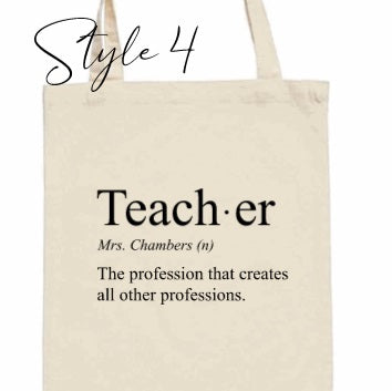 Definition of a Teacher Tote Bag