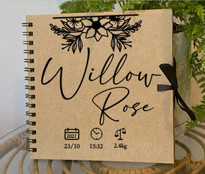 Personalised notebook 20cm x 20cm