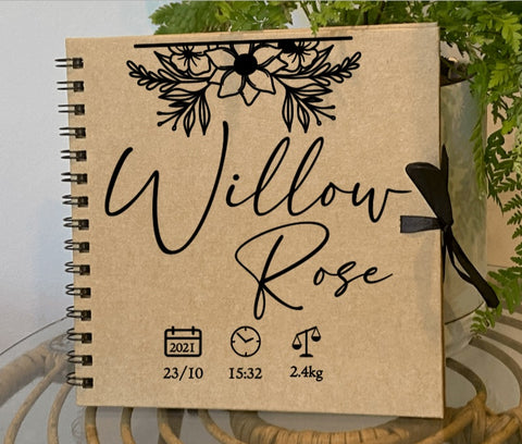 Personalised notebook 20cm x 20cm