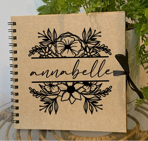 Personalised notebook 20cm x 20cm