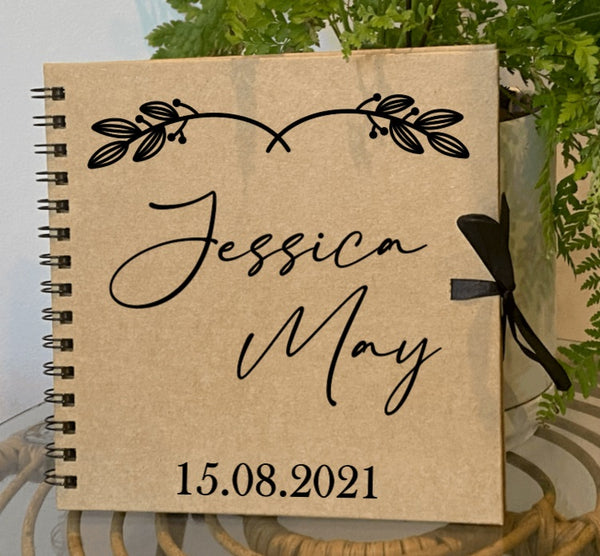 Personalised notebook 20cm x 20cm