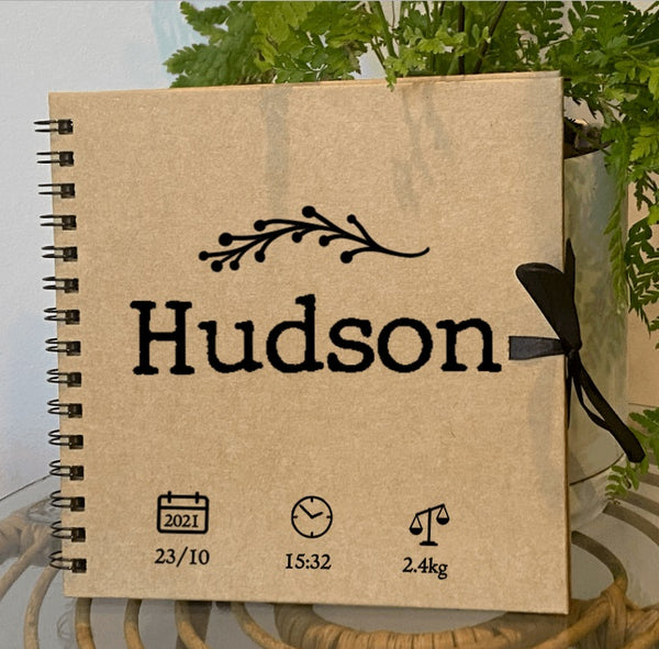 Personalised notebook 20cm x 20cm