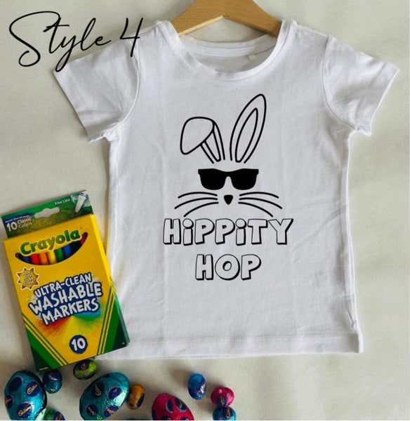 Kids Easter Colouring Shirt