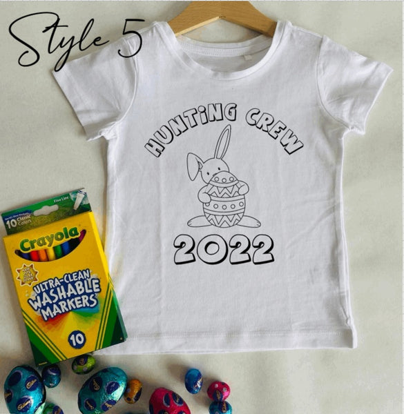 Kids Easter Colouring Shirt
