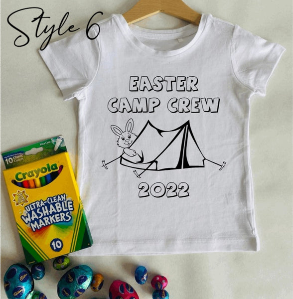 Kids Easter Colouring Shirt