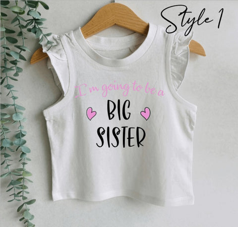 Pregnancy announcement girls tank