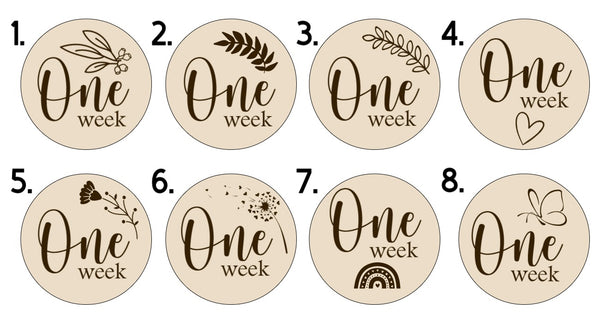 Age milestone disk set- Round