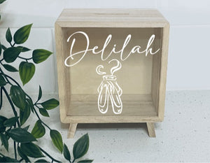 Wooden Money Box- Ballet