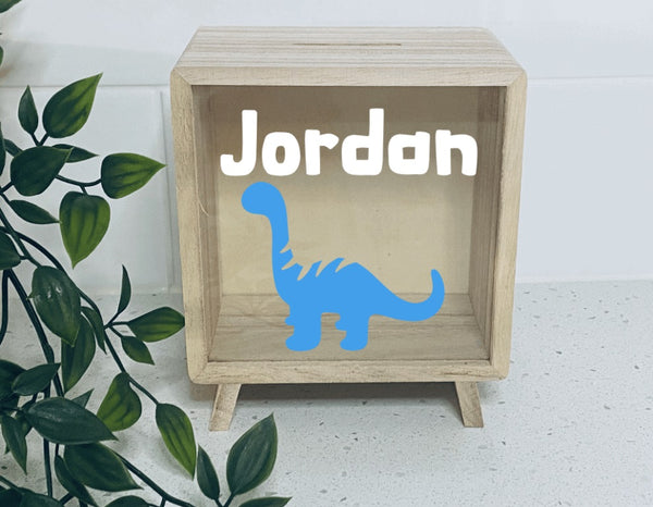 Wooden Money Box- Dinosaur