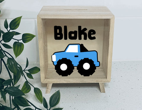 Wooden Money Box- Truck