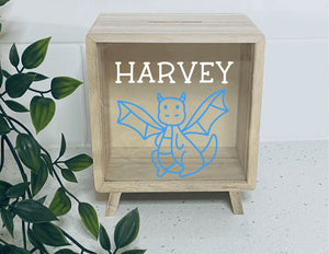 Wooden Money Box- Dragon