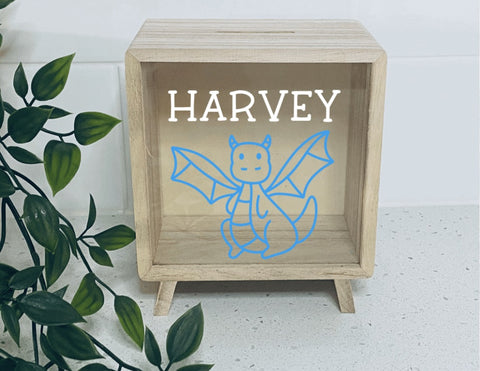 Wooden Money Box- Dragon